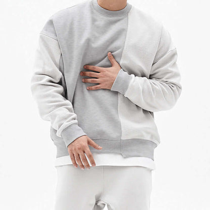 Pullover Round Neck Sweater Loose Men Clothes - Whitemarket