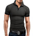 Men Tee Polo-Shirt Shorts-Sleeve Business Stritching MTP129 Men&