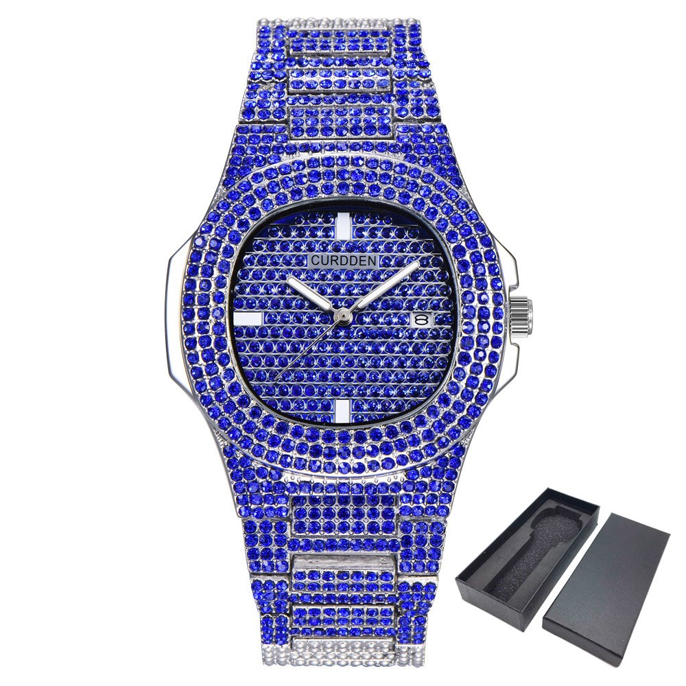 Dropshipping ICE-Out Bling Diamond Luxury Watch Men Gold Hi - Whitemarket