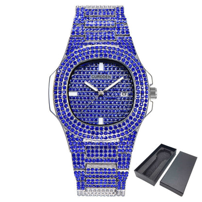 Dropshipping ICE-Out Bling Diamond Luxury Watch Men Gold Hi - Whitemarket