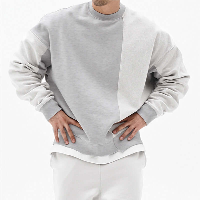 Pullover Round Neck Sweater Loose Men Clothes - Whitemarket