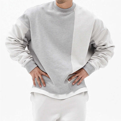 Pullover Round Neck Sweater Loose Men Clothes - Whitemarket