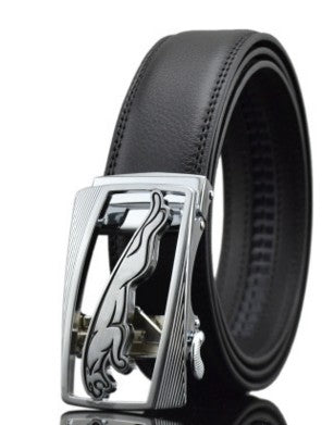 Men Automatic Buckle Leather Belts - Whitemarket