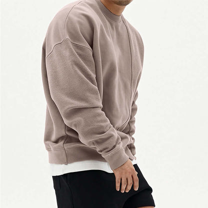 Pullover Round Neck Sweater Loose Men Clothes - Whitemarket