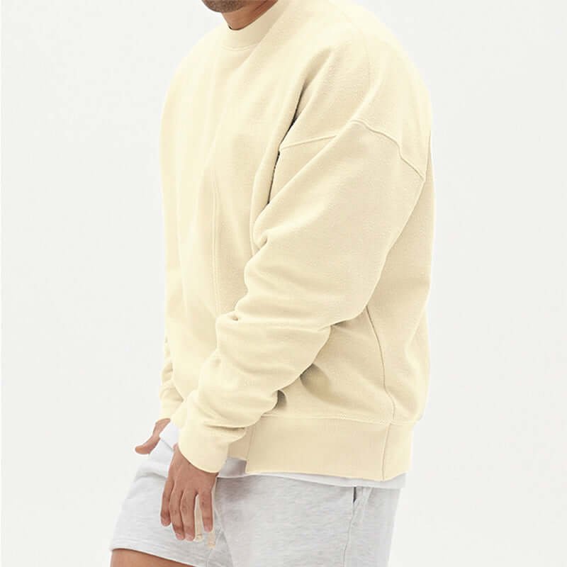 Pullover Round Neck Sweater Loose Men Clothes - Whitemarket