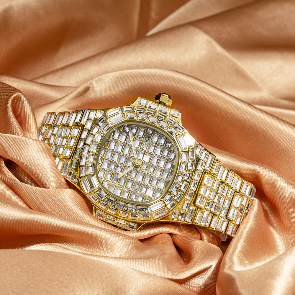 High-grade Full Drill Square Drill Waterproof Calendar For Men - Whitemarket