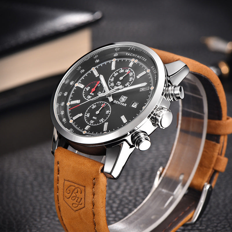 Fashion Casual Watch Mens Watches Men Luxury Brand Quartz Watch Business Leather Men&