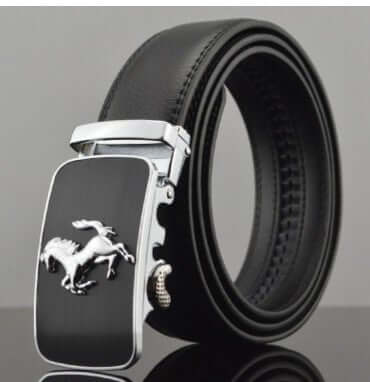 Men Automatic Buckle Leather Belts - Whitemarket