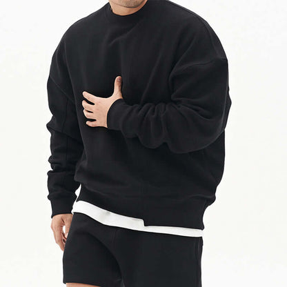 Pullover Round Neck Sweater Loose Men Clothes - Whitemarket
