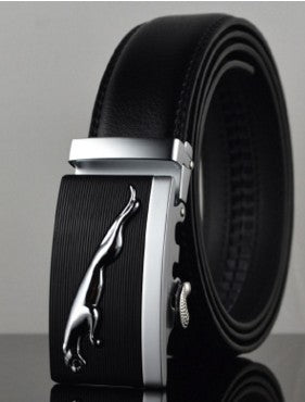 Men Automatic Buckle Leather Belts - Whitemarket