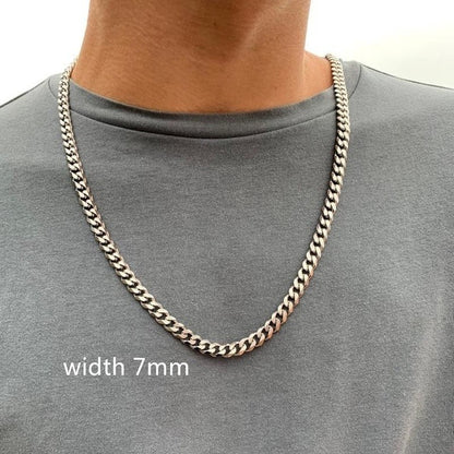 Necklace Chain Luxury Men Boy Jewelry Elegant Gold Color - Whitemarket
