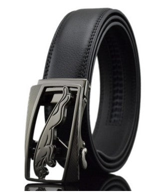 Men Automatic Buckle Leather Belts - Whitemarket