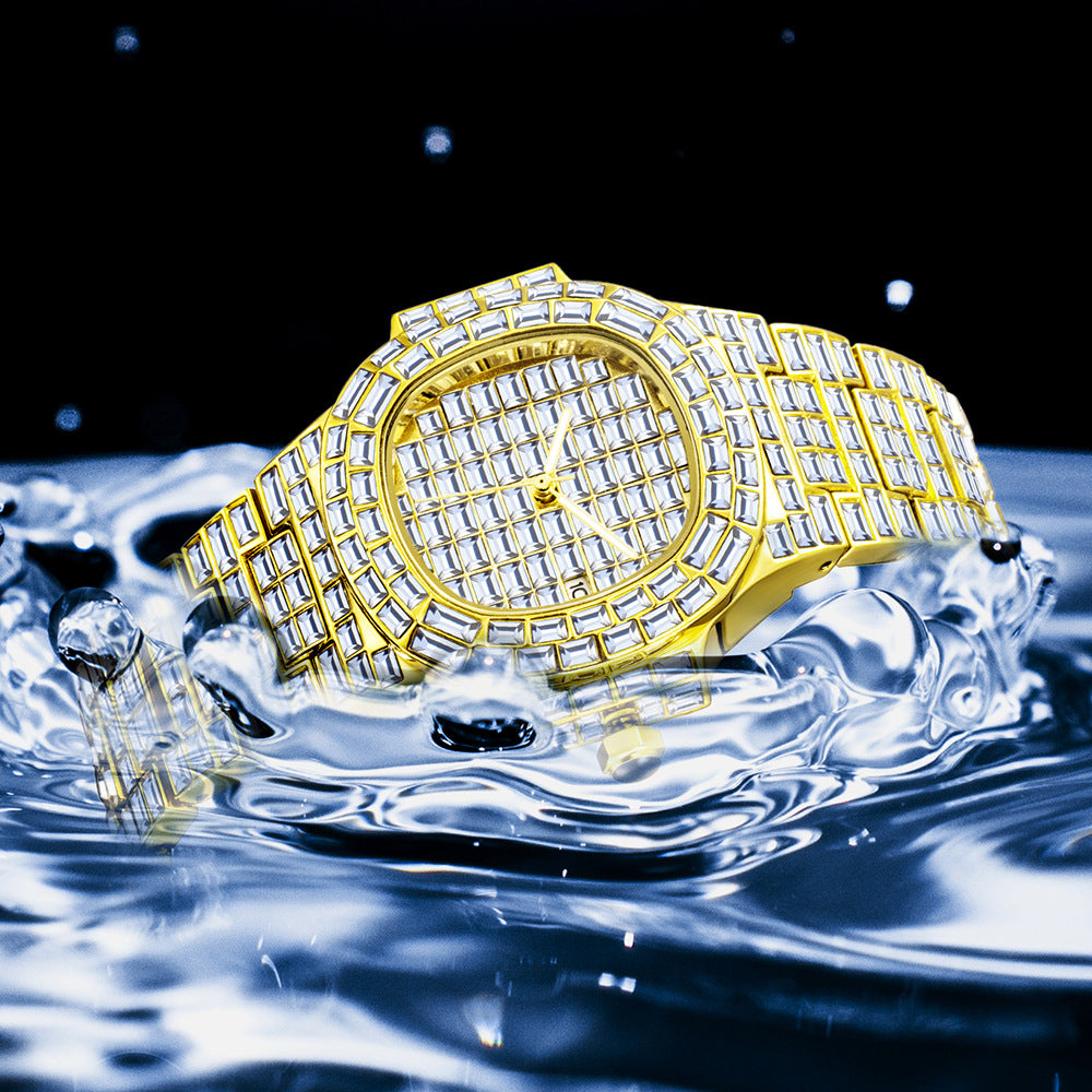 High-grade Full Drill Square Drill Waterproof Calendar For Men - Whitemarket