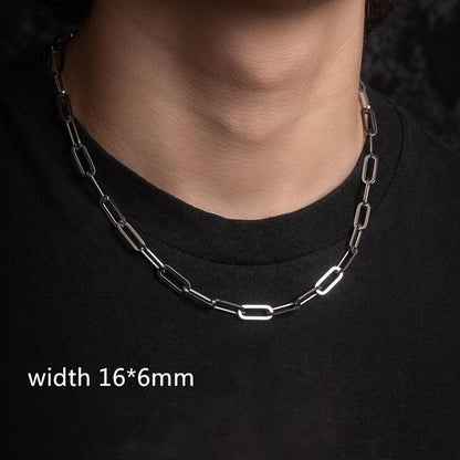 Necklace Chain Luxury Men Boy Jewelry Elegant Gold Color - Whitemarket