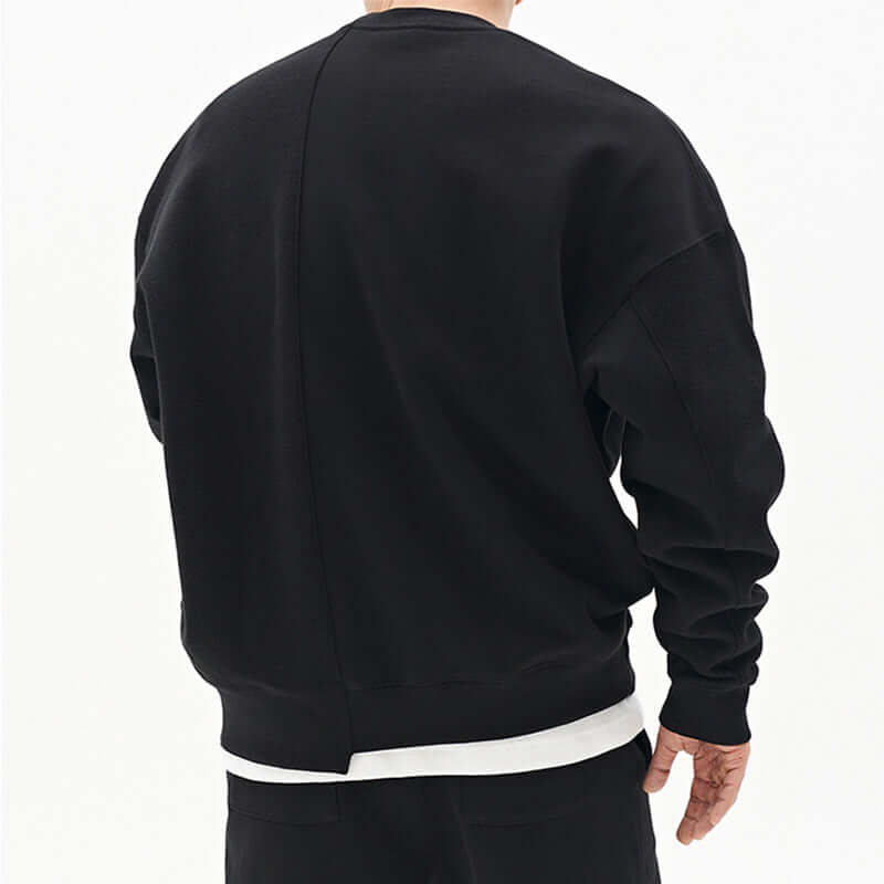 Pullover Round Neck Sweater Loose Men Clothes - Whitemarket