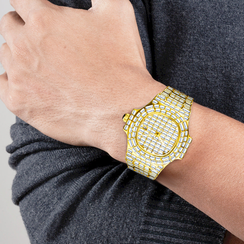 High-grade Full Drill Square Drill Waterproof Calendar For Men - Whitemarket